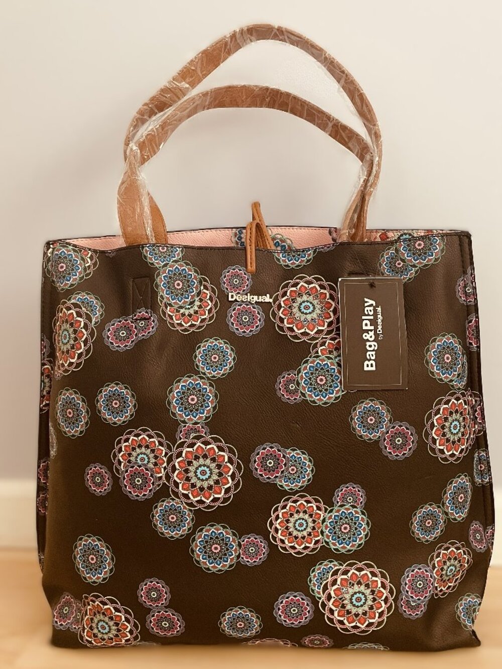 Desigual Reversible Floral Tote Bag – Multicolor – NWT + Bonus Bag